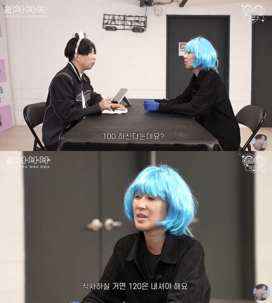 방송인 홍진경과 개그맨 박명수가 솔직한 입담을 뽐냈다. (사진=유튜브 채널 '얼굴천재 차은수' 캡처) 2024.10.31.&nbsp; *재판매 및 DB 금지 / 사진 = 뉴시스