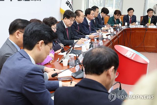 국민의힘 권영세 비상대책위원장이 10일 서울 여의도 국회에서 열린 비상대책위원회의에서 발언하고 있다. 2025.2.10 / 사진 = 연합뉴스