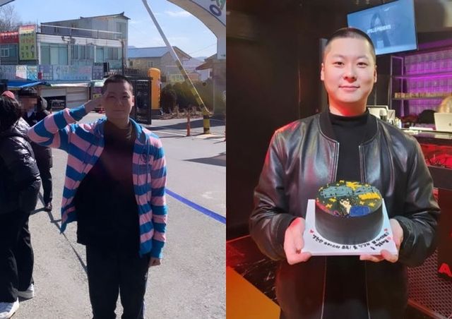 가수 장문복(30)이 입대 현장 사진을 공개했다. (사진=인스타그램) *재판매 및 DB 금지 / 사진 = 뉴시스