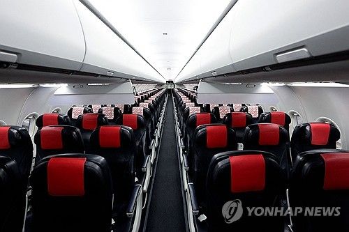 에어프랑스 항공기 기내 모습※기사 내용과 무관. [AFP=연합뉴스 자료사진] / 사진 = 연합뉴스
