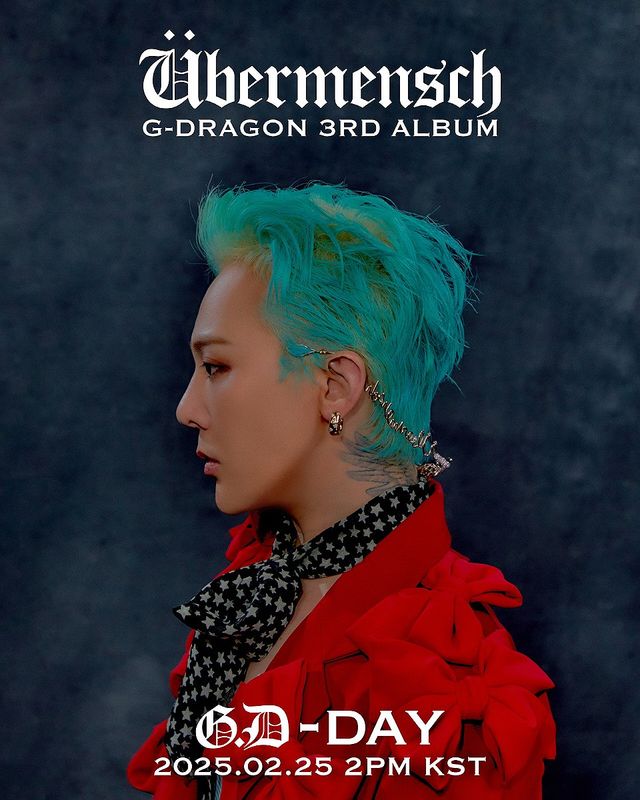 가수 지드래곤이 11년 만에 정규 3집 '위버멘쉬'를 발표한다고 소속사 갤럭시코퍼레이션이 25일 밝혔다. 사진은 지드래곤 '위버멘쉬' 발매 포스터. 2025.2.25 [갤럭시코퍼레이션 제공. 재판매 및 DB 금지]&nbsp; / 사진 = 연합뉴스