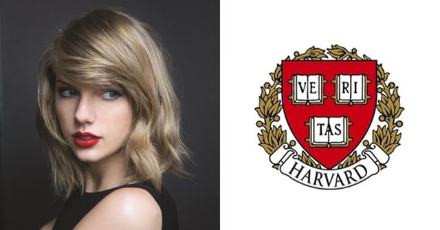 사진 = 테일러 스위프트 인스타그램 / 하버드대 로고