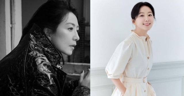 출처:ELLE(좌) / 김희애 SNS(우)