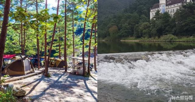 사진= 왕피천 숲속 캠핑장/녹수계곡