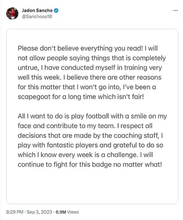 사진=산초가 X에 올린 게시글