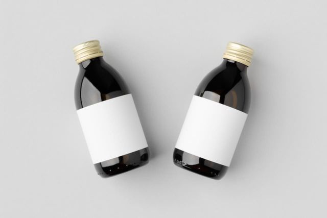 ⓒ게티이미지뱅크(라벨이 붙어있는 유리병)