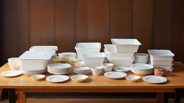 ⓒ게티이미지뱅크(각종 일회용품들)