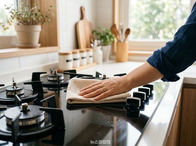 가스레인지 기름때 청소 / 사진=뉴스클립