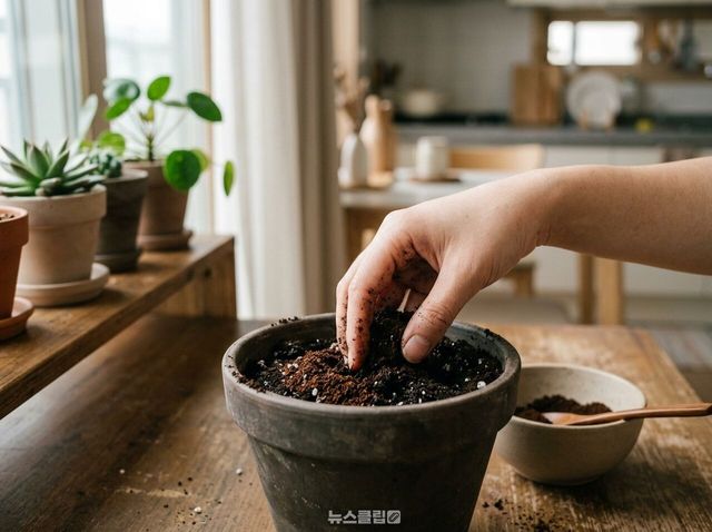 커피 찌꺼기 재활용 / 사진=뉴스클립