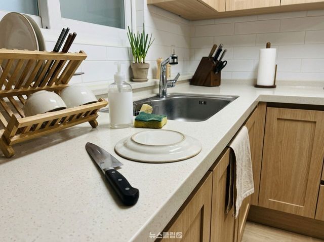 접시 바닥으로 식칼 가는 방법 / 기사 이해를 돕기 위한 Ai 이미지