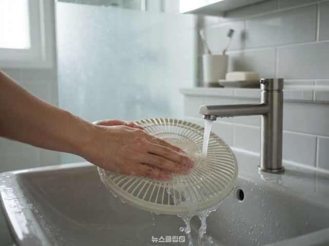 화장실 환기팬 청소 / 기사 이해를 돕기 위한 Ai 이미지