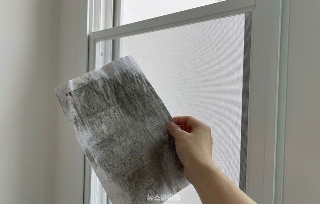 방충망 신문지 청소법 / 기사 이해를 돕기 위한 AI 이미지