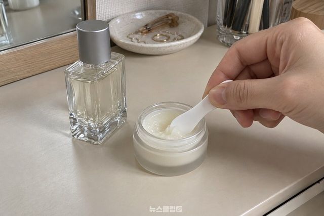 향수를 더한 보습 젤리 섞기 / 기사 이해를 돕기 위한 생성형 이미지