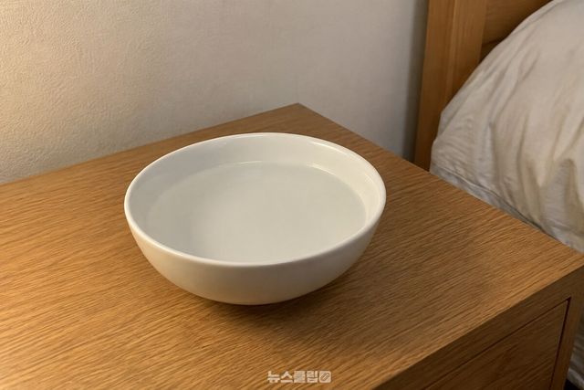 그릇에 고인 물은 공기와 맞닿는 면적이 좁아 증발이 더디다. / 기사 이해를 돕기 위한 생성형 이미지