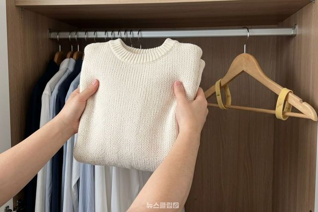 고무장갑 옷걸이 재활용 / 기사 이해를 돕기 위한 AI 이미지