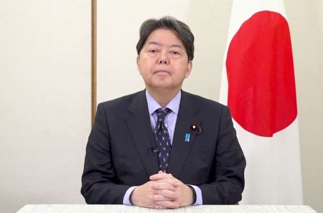 일본 정부 대변인인 하야시 요시마사 관방장관. ⓒ일본 총리실