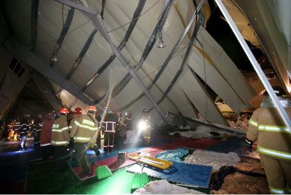 사진 = 경주 마우나 리조트 붕괴 사고 현장