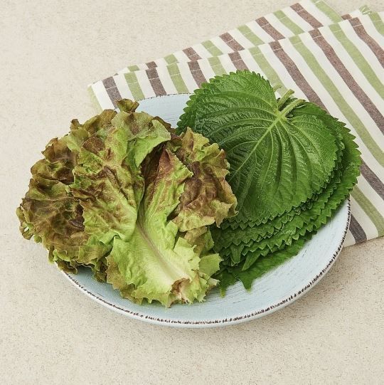 상추와 깻잎 사진