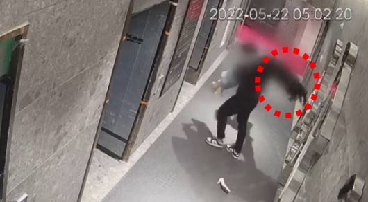 부산 서면 돌려차기 CCTV 영상