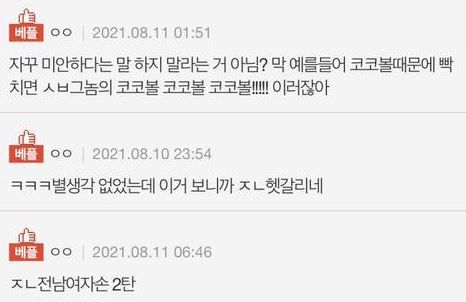 '미안해 미안해 하지마' 가사 뜻에 대한 누리꾼 추측 / 사진=온라인 커뮤니티
