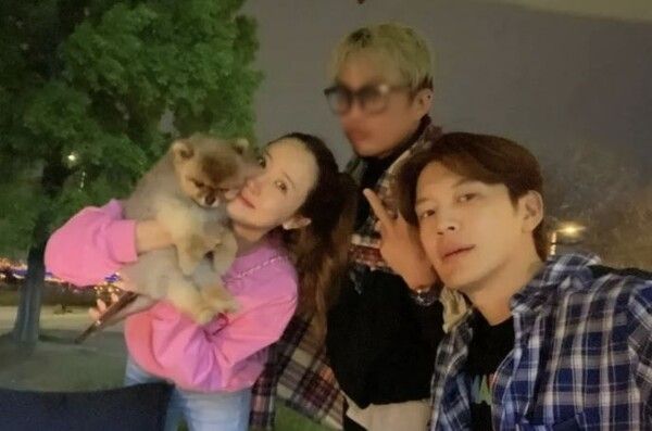 안무가 박수민 인스타그램 사진 캡처 / 왼쪽부터 이다해, 박수민, 세븐 사진