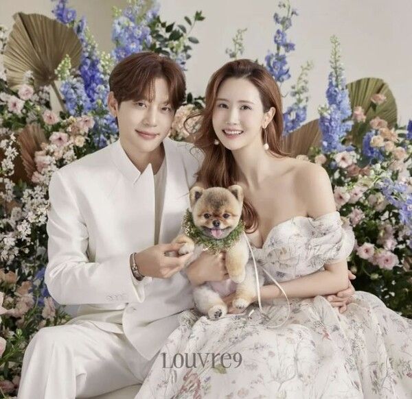 가수 세븐과 배우 이다해의 웨딩화보&nbsp;