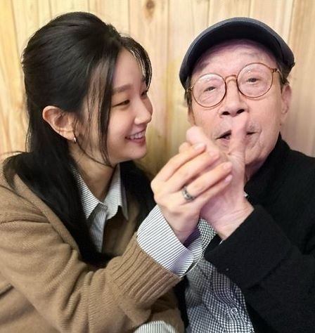 신구 박소담 볼뽀뽀 / 사진=박소담 인스타그램