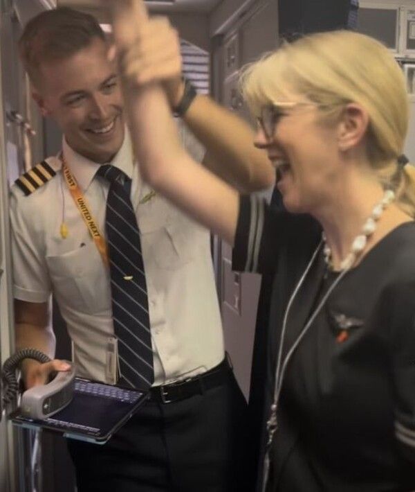 기내 사랑 고백