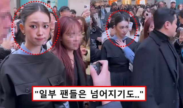 카리나 밀라노 경호원 아수라장 영상 논란