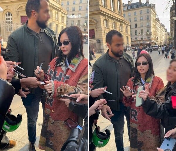 제니 파리 사인 리셀러 논란 스트레스 태도