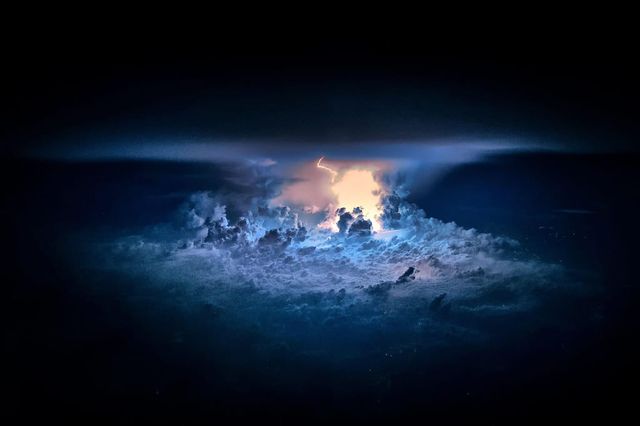 비행기 조종석에서 찍는 사진들