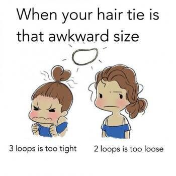 여자들 머리끈 공감