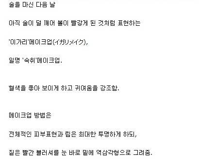 일본에서 유행중인 화장법.jpg