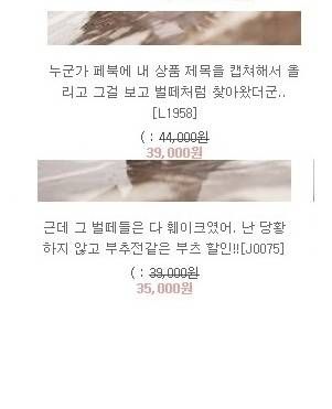 어느 쇼핑몰 사장님의 한풀이