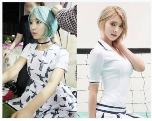 초아 머리색이 자주 바뀌는 이유