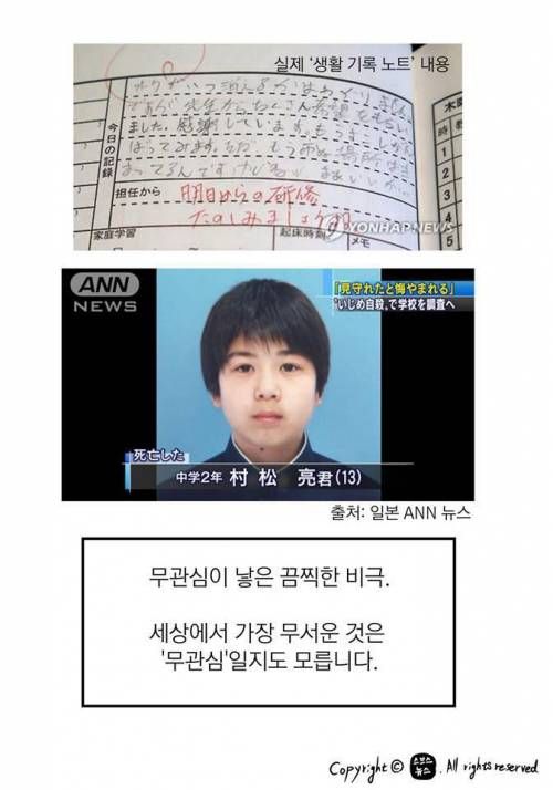무관심이 낳은 끔찍한 비극
