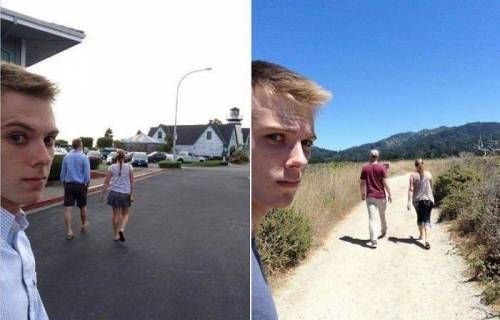 3년간 친구 커플 따라다니며 셀카찍은 남