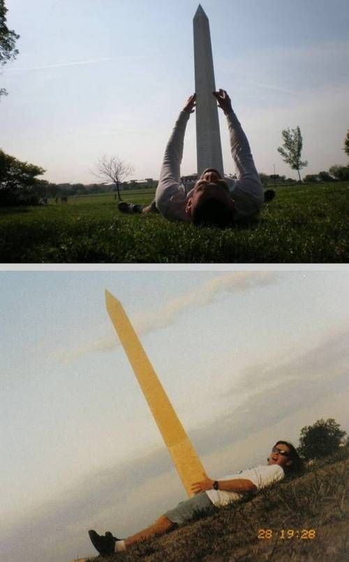 워싱턴 기념비에서 가장 많이 찍히는 사진포즈