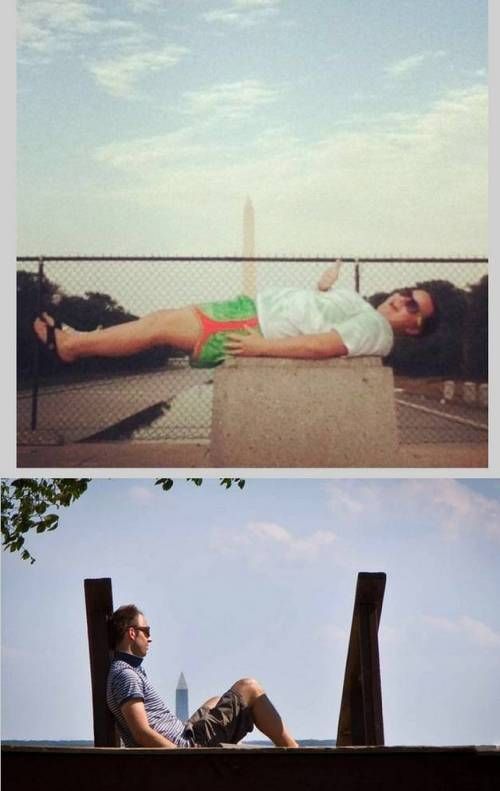 워싱턴 기념비에서 가장 많이 찍히는 사진포즈