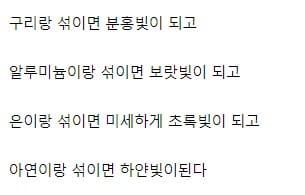 놀라운 금 합금의 세계