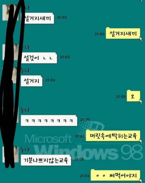 친누나의 친절한 맞춤법 교육