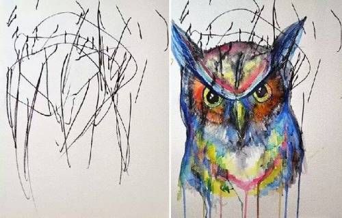 딸의 낙서는 엄마의 밑그림이 된다