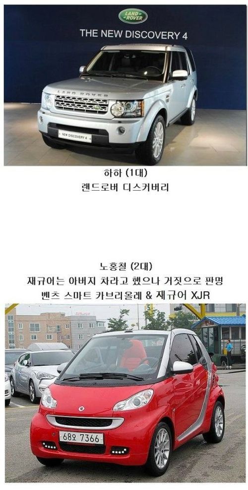 무한도전 멤버들 차량