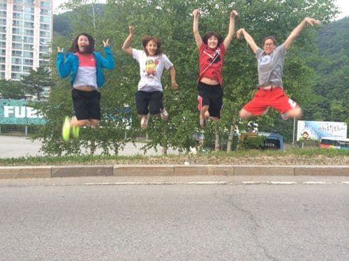 여자들의 개쩌는 점프력 