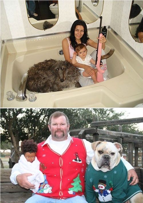 무슨 상황인지 알 수 없는 사진들