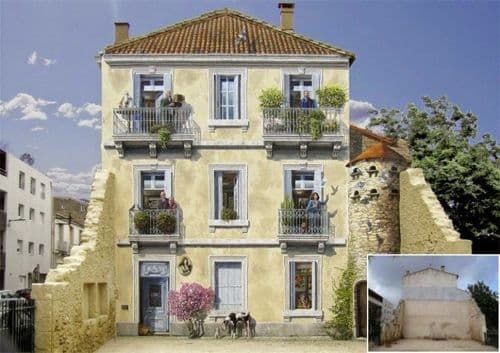 프랑스의 아름다운 벽화 미술