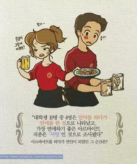 대학생들이 서빙 알바를 해야하는 이유