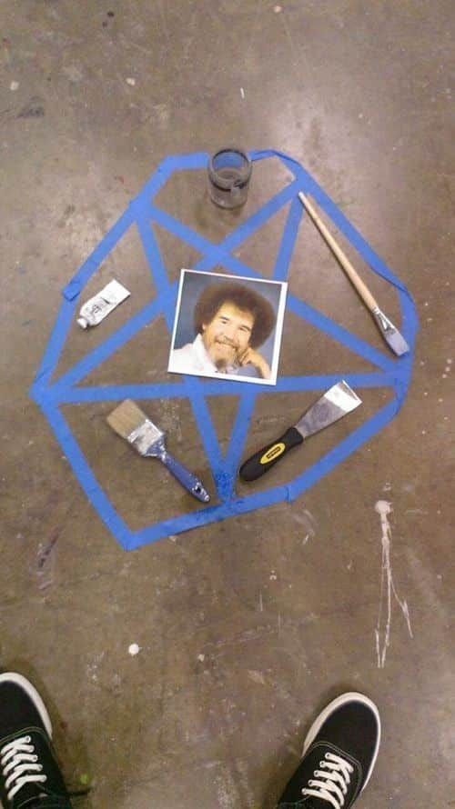 소환술을 시전한 미대생