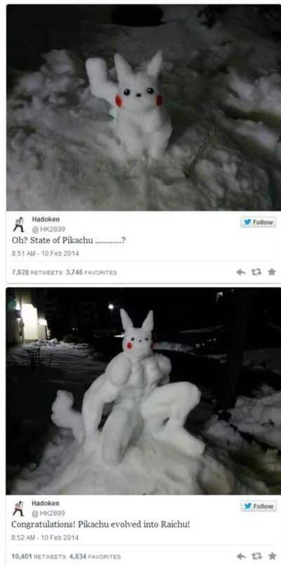 자고 일어났더니 피카츄가 진화했어요