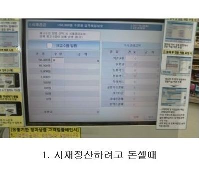손님이없던 편의점에 손님이들어올때